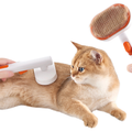 Elite Pets Self-Cleaning Slicker Brush — One-Click Deshedding Comb for Dogs & Cats