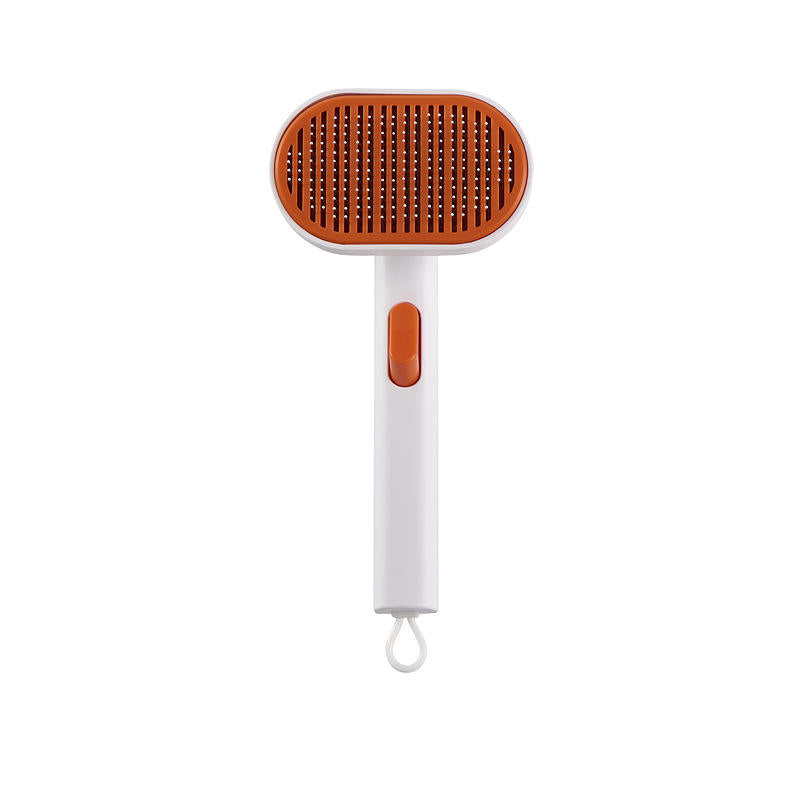 Elite Pets Self-Cleaning Slicker Brush — One-Click Deshedding Comb for Dogs & Cats